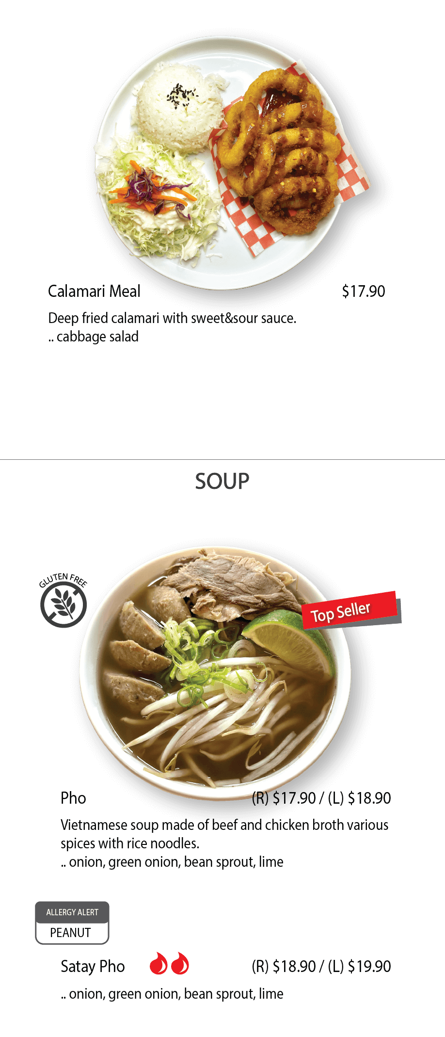 Menu page 9